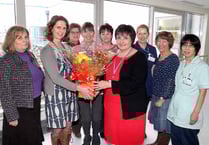 Hospital’s farewell to matron Sue