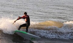 Ben surfs to glory