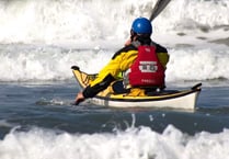 Kayaker John braves hazardous sea for son’s sake