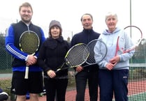 Alison and Gian win Minehead Tennis Club doubles