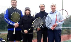 Alison and Gian win Minehead Tennis Club doubles
