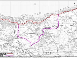 Alternative route after rock fall closes path