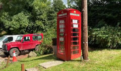 Phone box rescued after village sees red