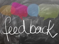 Young people give peer-to-peer feedback