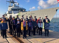 Scouts get aboard naval warship