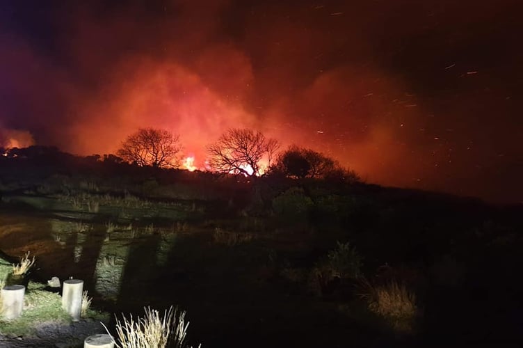 Fire on Exmoor