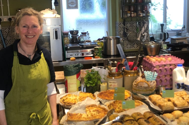 Justine Comer in the Phoenix Cafe