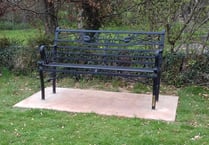 Bench for Ann Le Bas unveiled 