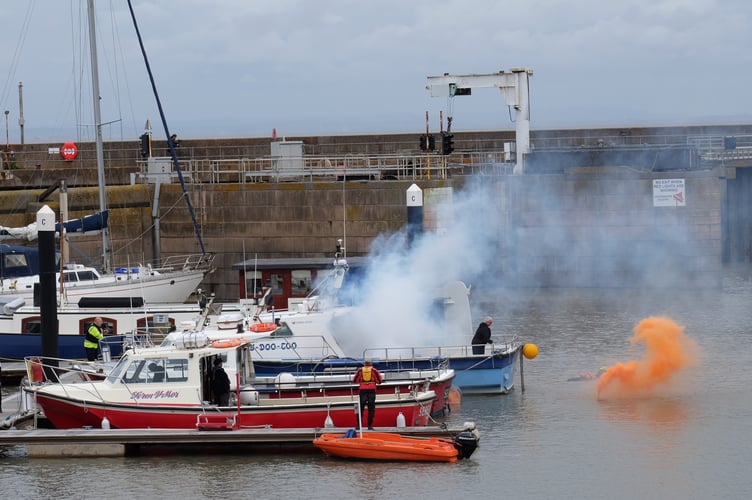 Watchet marina exercises
