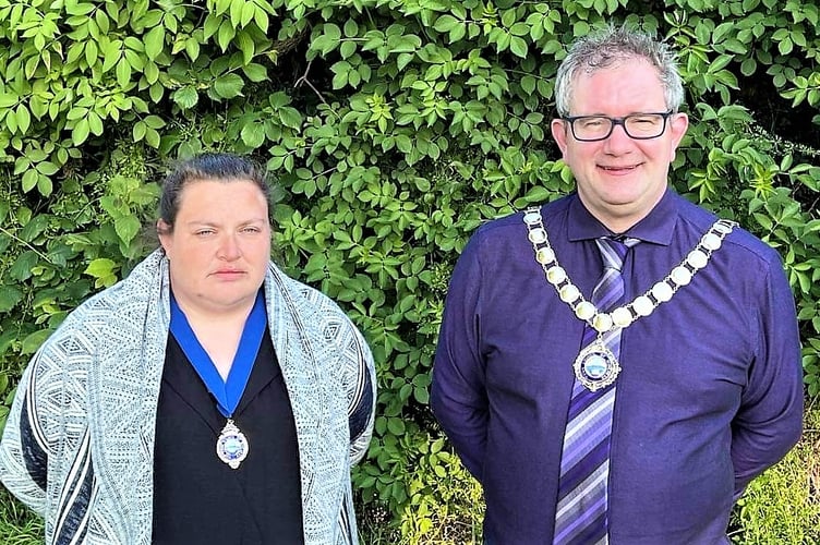 Andy Kingston-James and deputy mayor Toni Bloomfield
