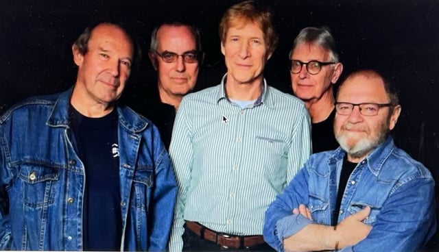 The Blues Band with Paul Jones centre and Tom McGuiness second from right