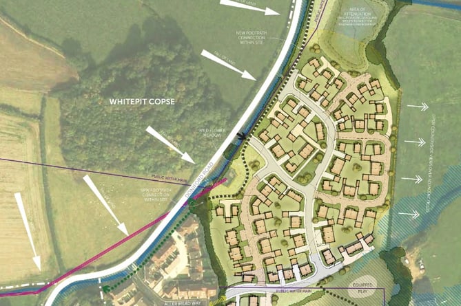 The Priest Road Development Site In The Context Of Other Williton Developments
