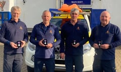 Jubilee medals for Watchet Coastguards