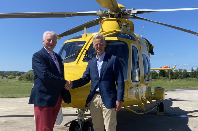 New boss for air ambulance in Somerset Charles Hackett