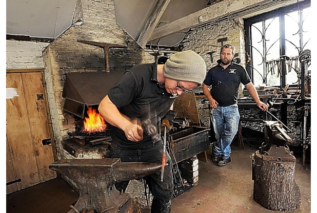 Blacksmiths who worked on major Wiveliscombe project gain recognition