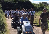 Lord Lieutenant of Somerset’s final Exmoor leg of wheelchair marathon