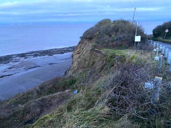 Blue Anchor road cliff collapse