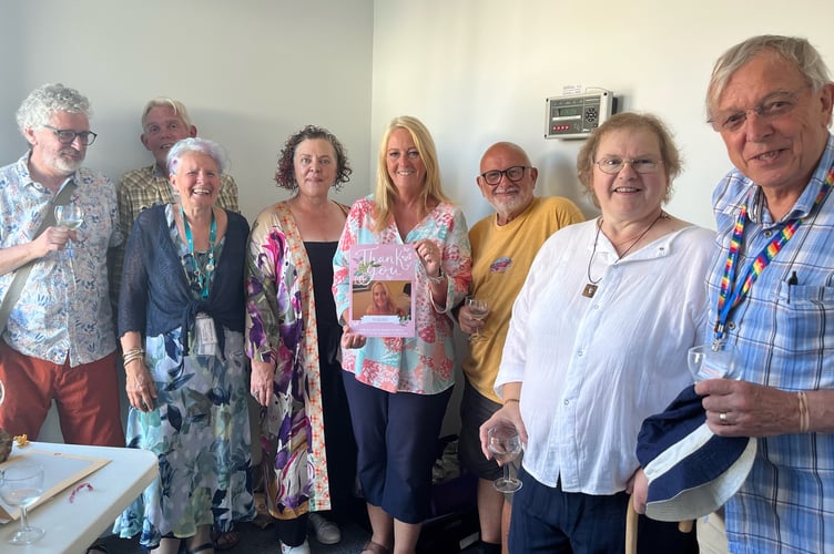 Pictured from left Cllr Peter Murphy, Cllr Cosmo Johnson, Cllr Loretta Whetlor, Cllr Olivia Campbell, Sarah Reed, Town Clerk (centre), Cllr Nigel Moss, Cllr Sara Summers, Cllr John Irven
