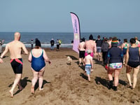 West Somerset beach New Year swim challenge for hospice