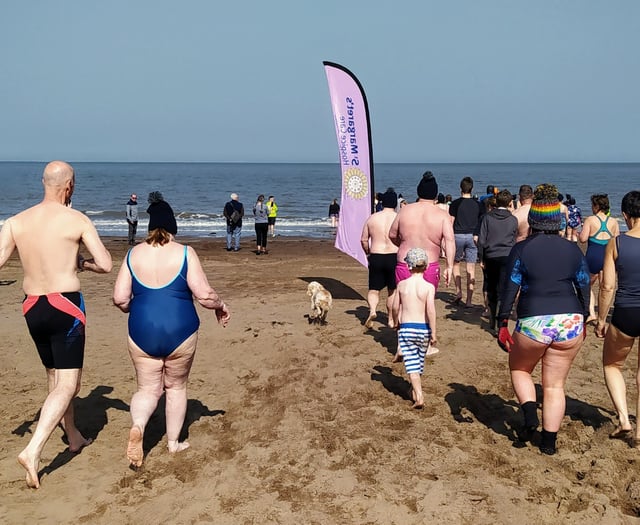 West Somerset beach New Year swim challenge for hospice