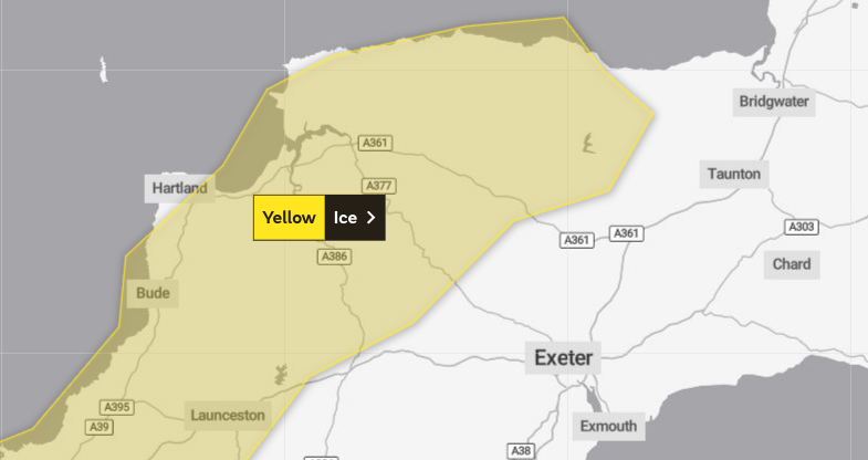 Met Office issues ice warning for roads and pavements as Arctic weather hits Somerset