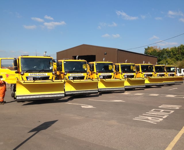 Gritters out in Somerset as temperature drops to minus 4C