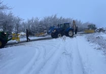 Snow falls as Somerset gripped by big freeze