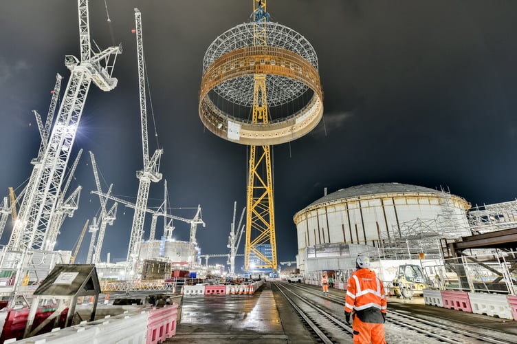 Big Carl world's largest crane at Hinkley Point C