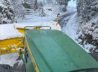 Snow arrives in Somerset with cold spell set to continue - video