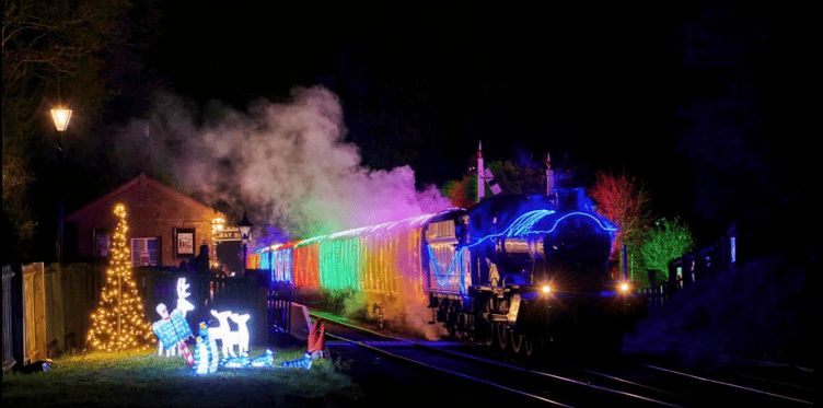 West Somerset Railway Winterlights heritage trains
