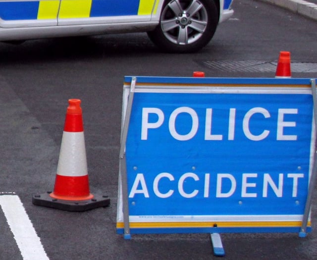 A38 closed after crash leaves motorcyclist 'critically' injured