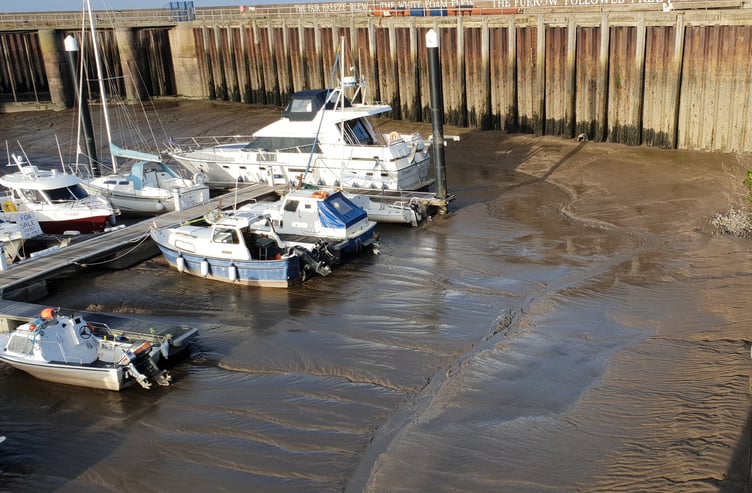 Watchet Marina harbour mud boat owners Odling-Smee