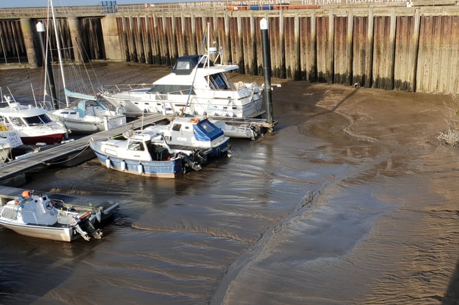 Watchet Marina harbour mud boat owners Odling-Smee