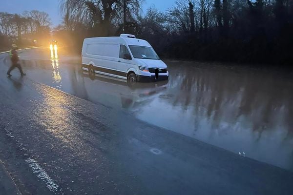 Van stranded on A38 near Wellington