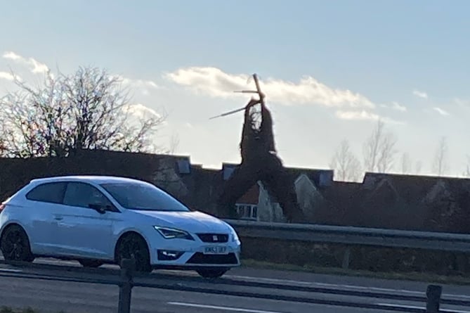 Willow Man near the M5 now