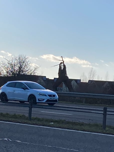 Willow Man near the M5 now