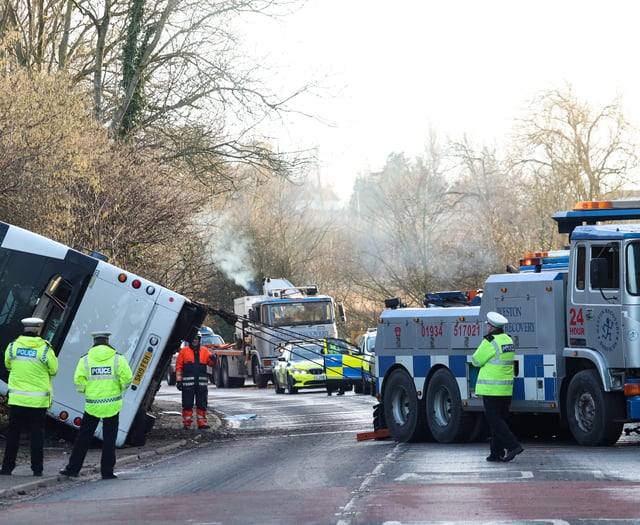 56 injured in double decker crash near Cannington