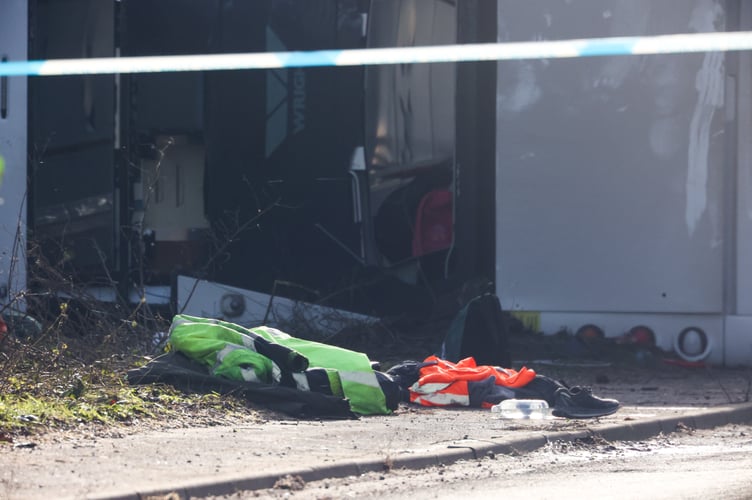 A major incident was declared this morning after a double-decker bus carrying 70 workers to Hinkley Point C overturned on the A39 near Bridgwater. No-one died in the incident but multiple people have been injured. Emergency services, including an air ambulance, attended the A39 Quantock Road, near Cannington, at around 6am this morning (17 January). Bridgwater, Somerset. 17 January 2023. 