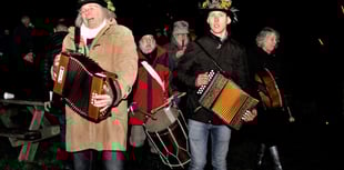 Dunster and Carhampton Wassail toast a bumper apple crop 