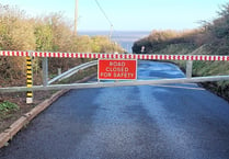 Questions over future of closed B3191 coast road at Cleeve Hill