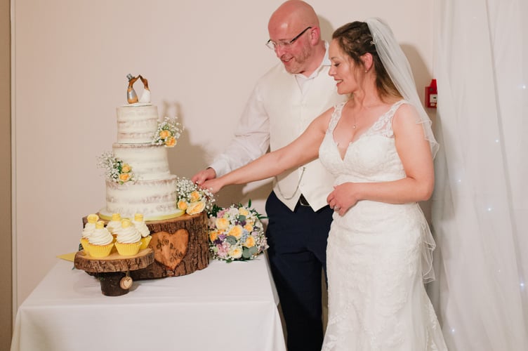 Justin Damerel Donna Damerel Donna Atkins wedding cake Williton prize