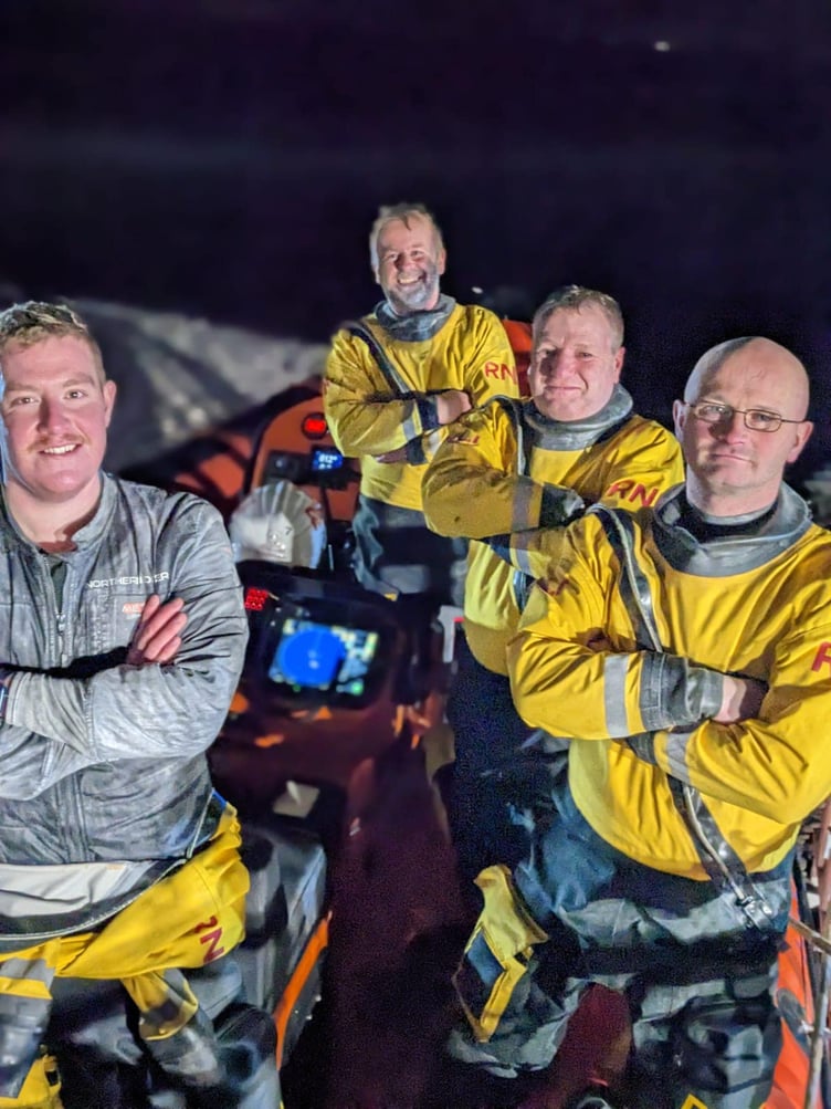 Minehead RNLI lifeboat crew rescue