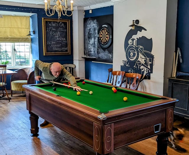 Pool table returns to Washford Inn ‘by popular demand’ 
