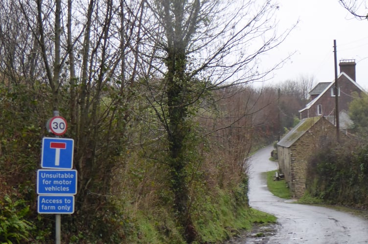 20 mph Wheddon Cross Cutcombe Exmoor traffic calming speed limit