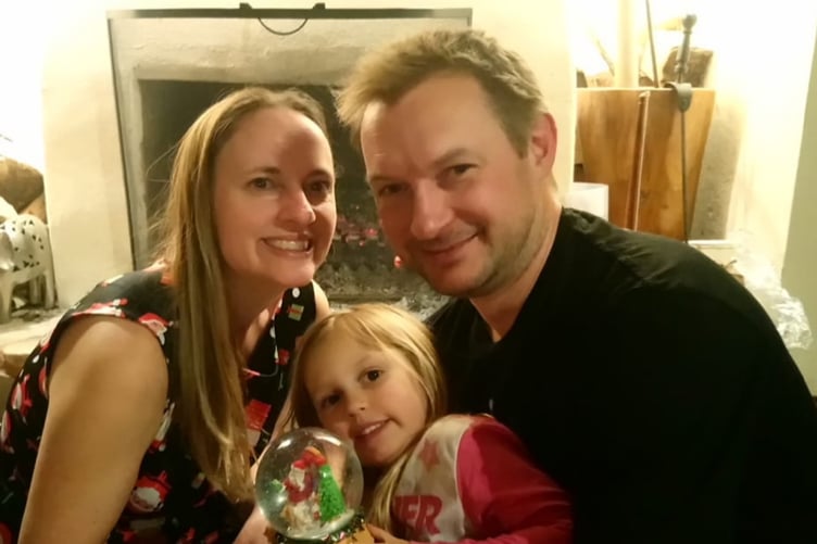 Neil and Gemma with Maggie