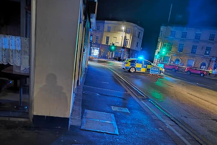 Police close Bridge Street in Taunton