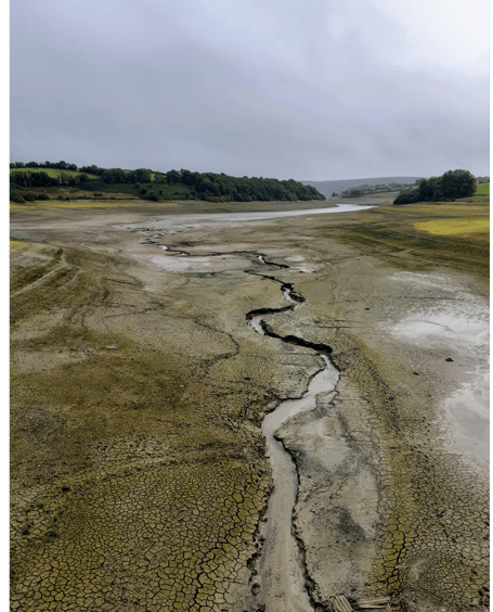 Wimbleball Exmoor water reservoir drought