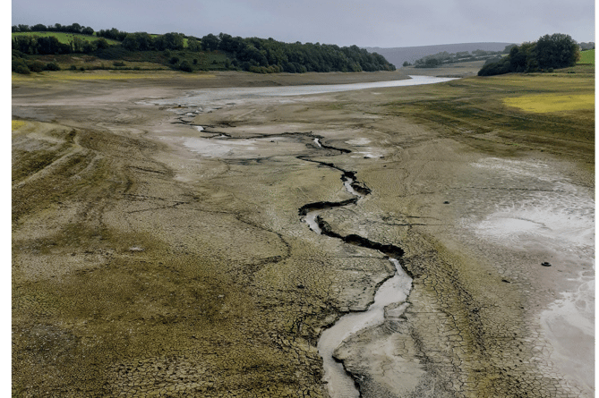 Wimbleball Exmoor water reservoir drought