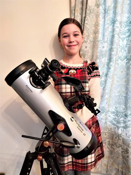 Alice Woodhams with her prize