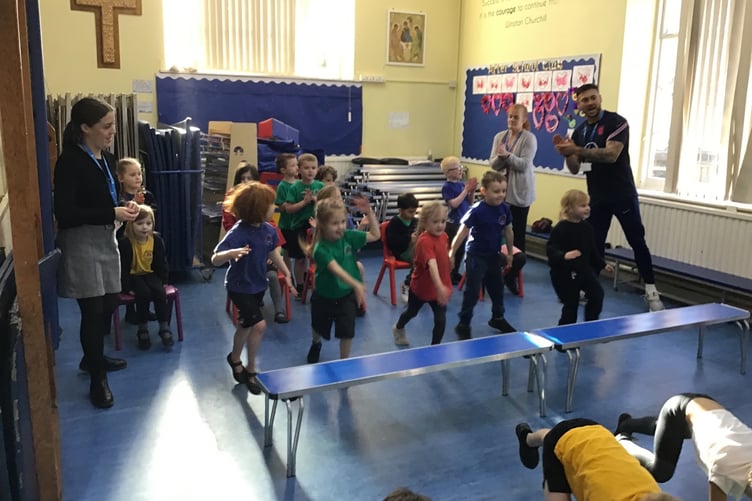 Paralympian visit to Old Cleeve School